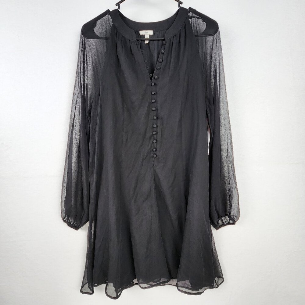 Joie Womens Long Sleeve Dress Size S Black Caviar New